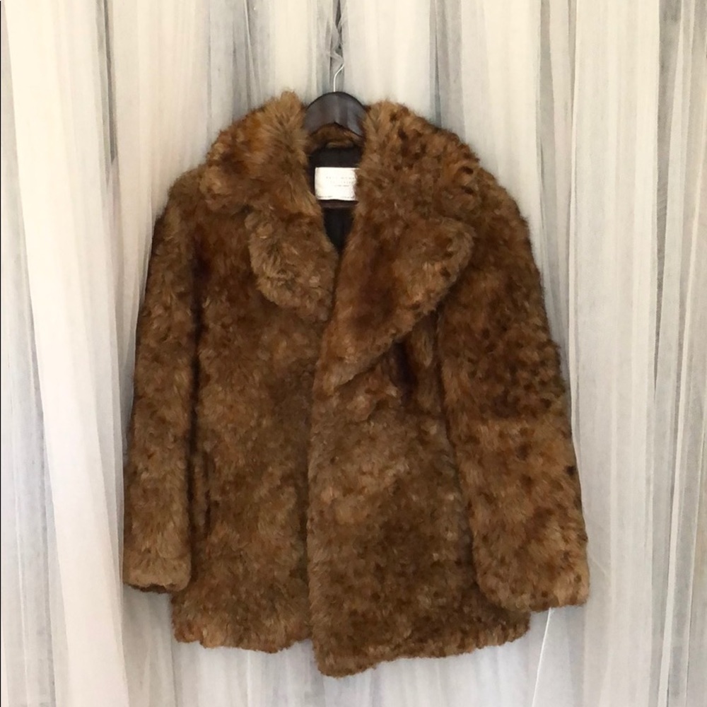 Zara Faux Fur Coat